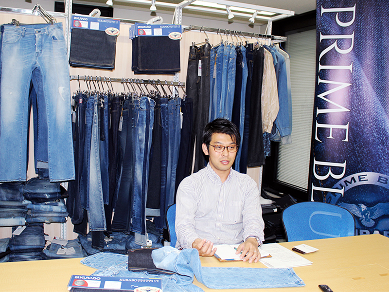 The interview file #1.  Mitsuo Nakano who is flying around the world for fabric promotion.